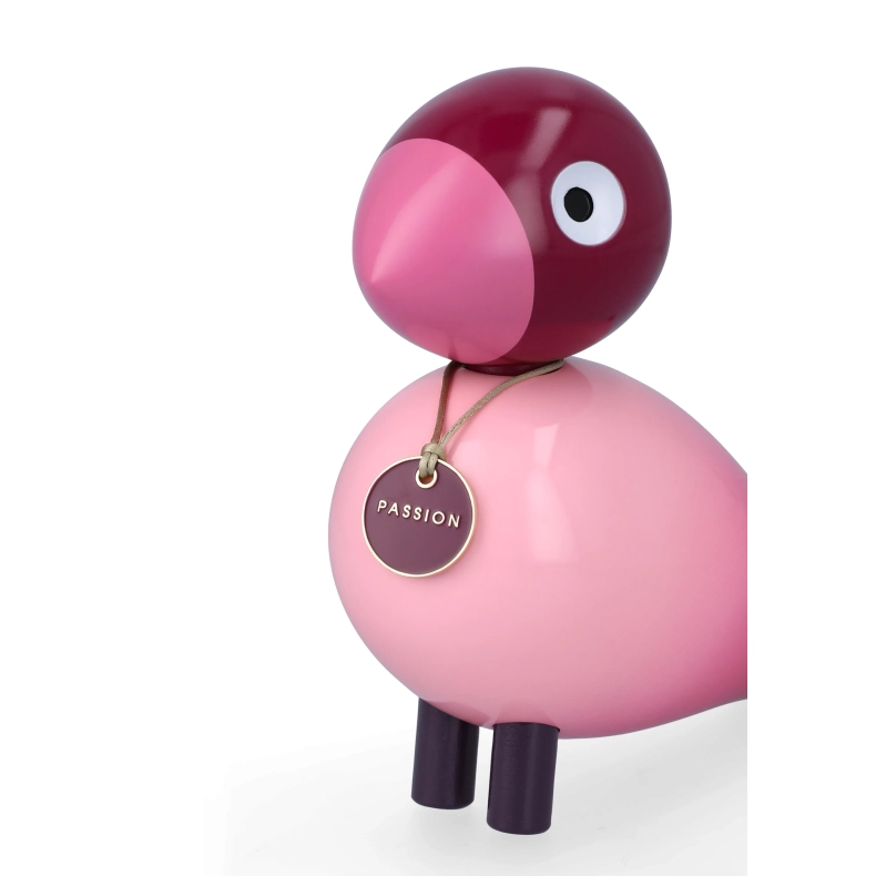 Kay Bojesen Story Birds Passion sangfugl pink H 15,5 cm