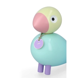 Kay Bojesen Story Birds Gl�de sangfugl lysebl� H 15,5 cm