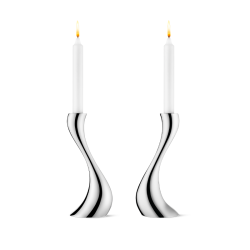 Georg Jensen Cobra lysestager mellem 2 stk.