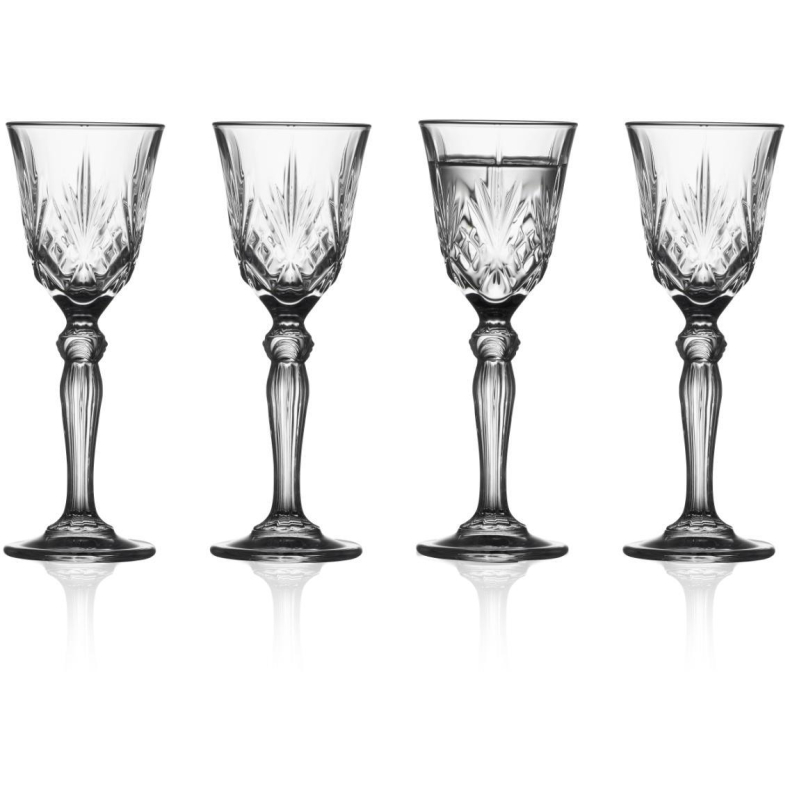 Lyngby Glas Melodia snapseglas 5 cl 4 stk.