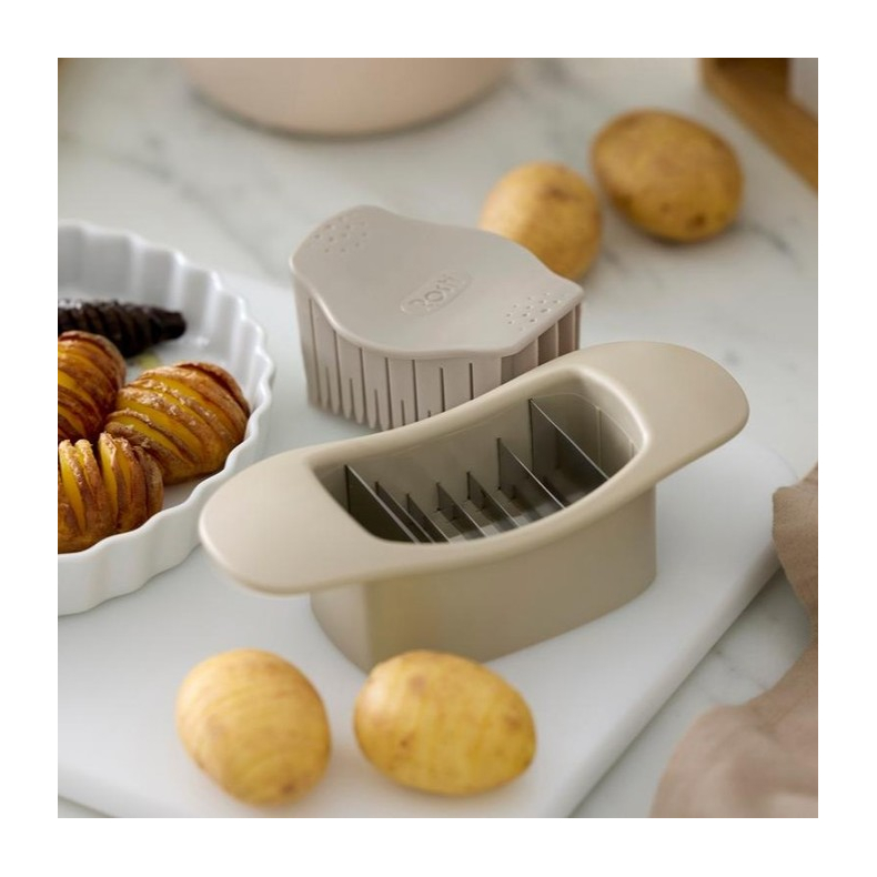 Rosti, Hasselback-skrer - Hummus