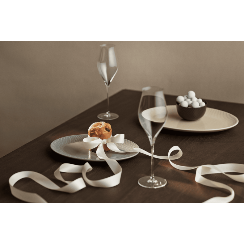 Lyngby Porceln Rhombe Earth Ovalt Serveringsfad 28,5x21,5 cm