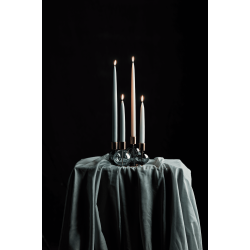 Holmegaard Bubble 4-armet Lysestage 17,5 cm bl/grn