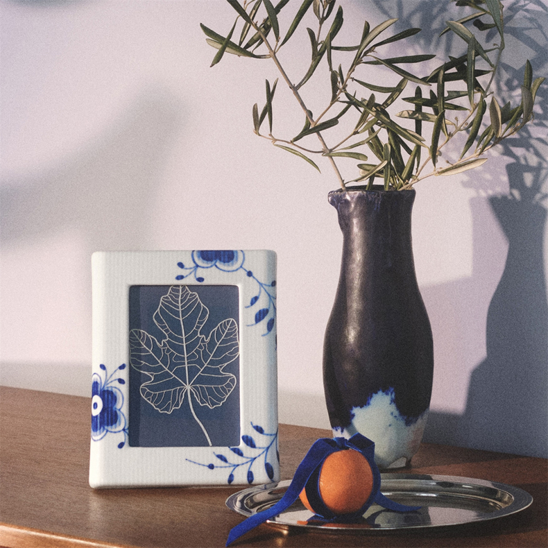 Royal Copenhagen Bl� Mega Riflet fotoramme 21x16,5 cm
