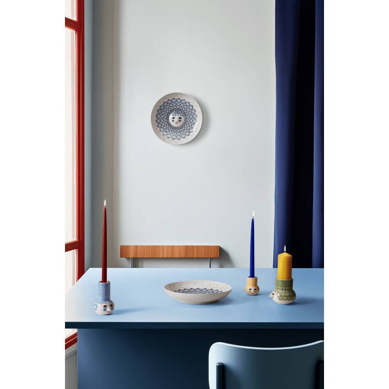 Bjrn Wiinblad Olga Lysestage H14 cm lys bl