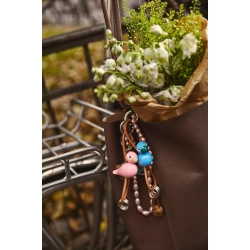 Kay Bojesen Fugle n�glering bl� 4,5 cm