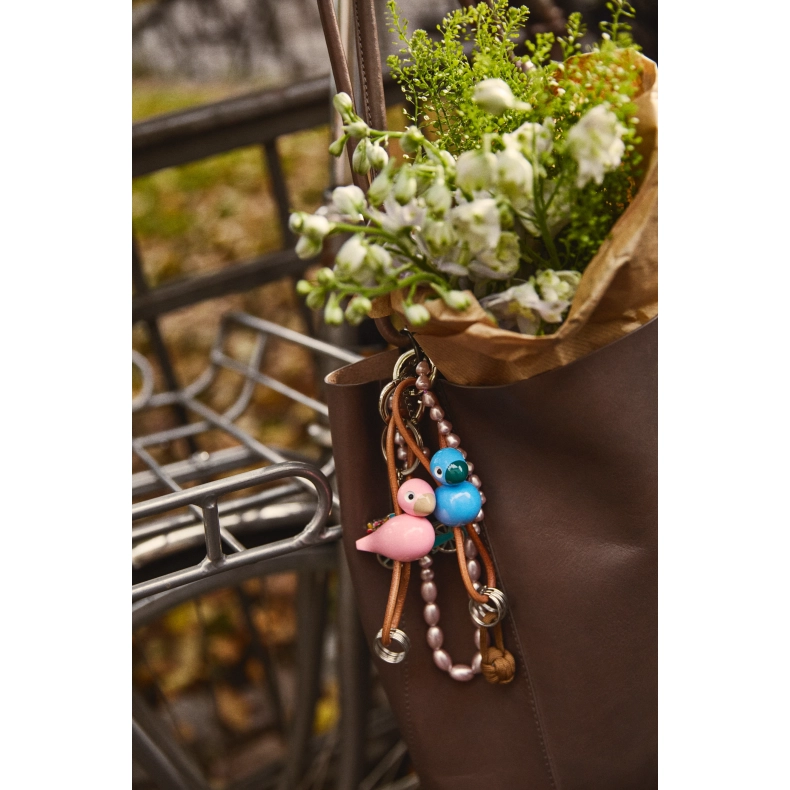 Kay Bojesen Fugle n�glering bl� 4,5 cm