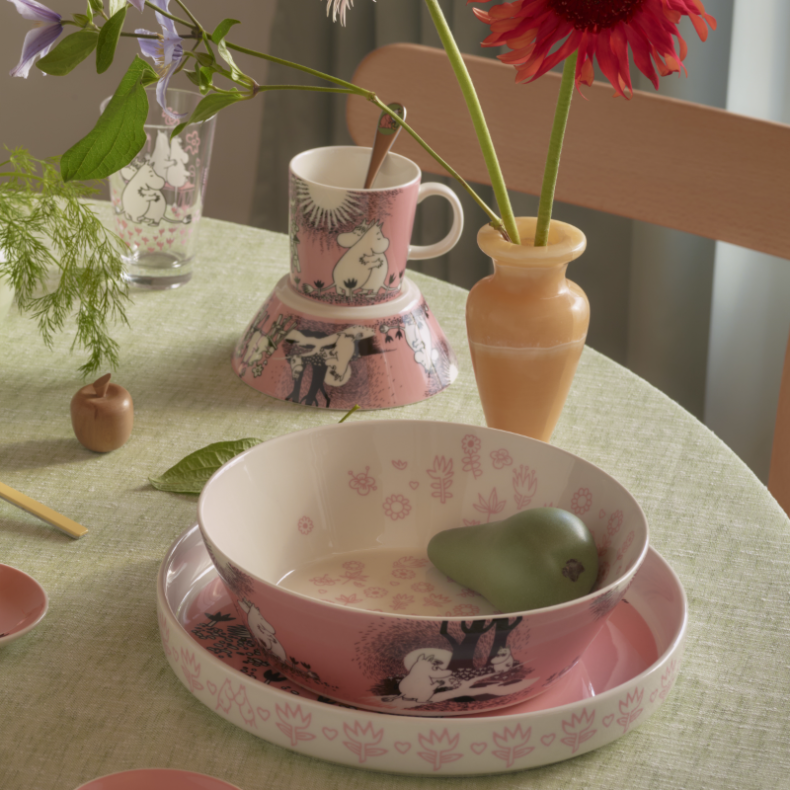 Moomin Arabia K�rlighed 30 �rs jubil�ums krus lyser�d 30 cl + gave�ske