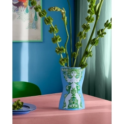 Bj�rn Wiinblad Nina vase bl�/gr�n H 28,5 cm