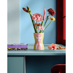 Bj�rn Wiinblad Nina vase gul H 22 cm