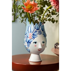 Bj�rn Wiinblad Titania vase bl� H25 cm