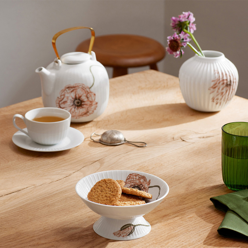 Hammershi Poppy kageopsats hvid 16 cm