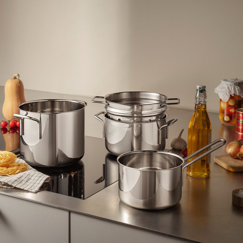 Eva Trio Recycled Stainless Steel kasserolle 1,8 liter 16 cm