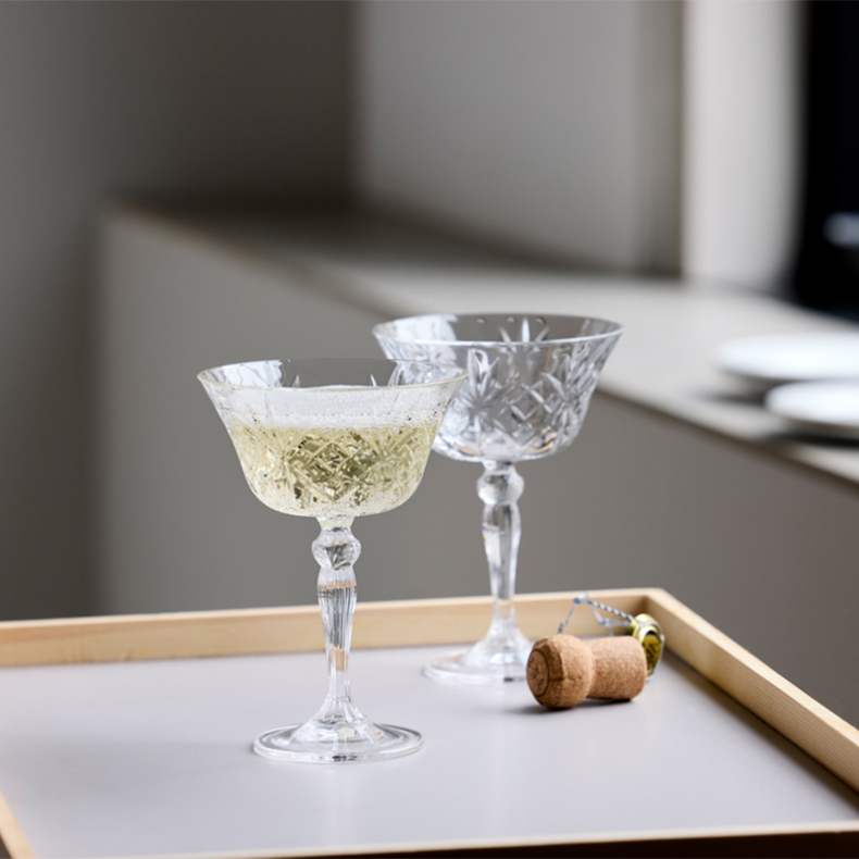 Lyngby Glas Melodia champagneskl 4 stk. 26 cl