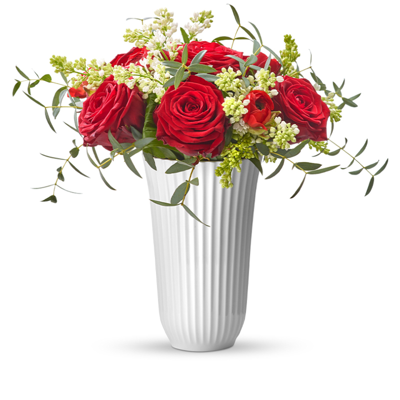 Lyngby vase trompet 18 cm