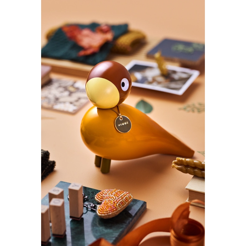 Kay Bojesen Story Birds Hygge sangfugl orange H 15,5 cm