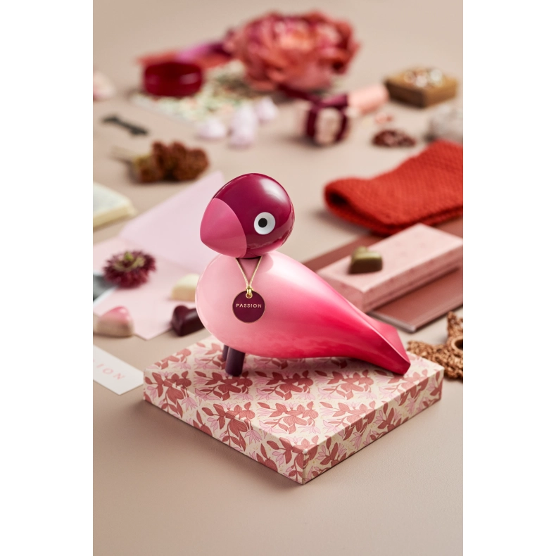 Kay Bojesen Story Birds Passion sangfugl pink H 15,5 cm