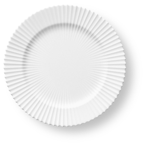 Lyngby tallerken hvid 23,5 cm
