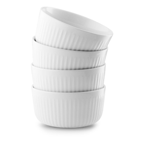 Eva Trio Legio Nova skle hvid 4 stk. 12 cm