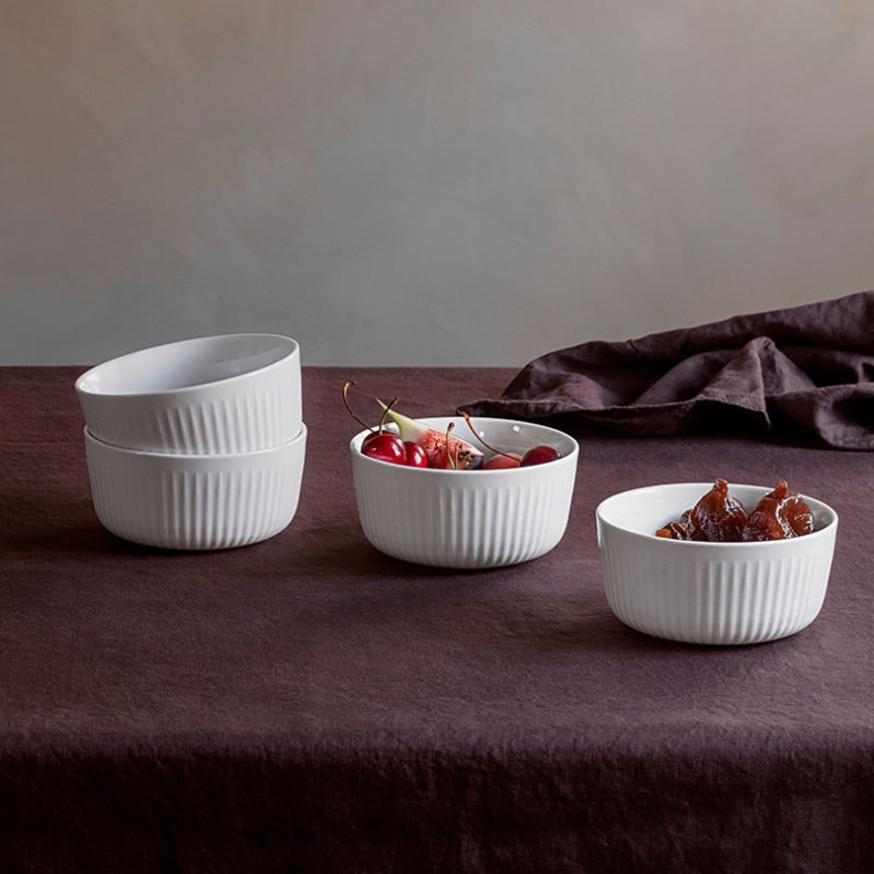 Eva Trio Legio Nova skle hvid 4 stk. 12 cm