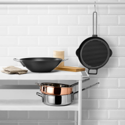 Eva Trio Copper sauterpande kobber 24 cm