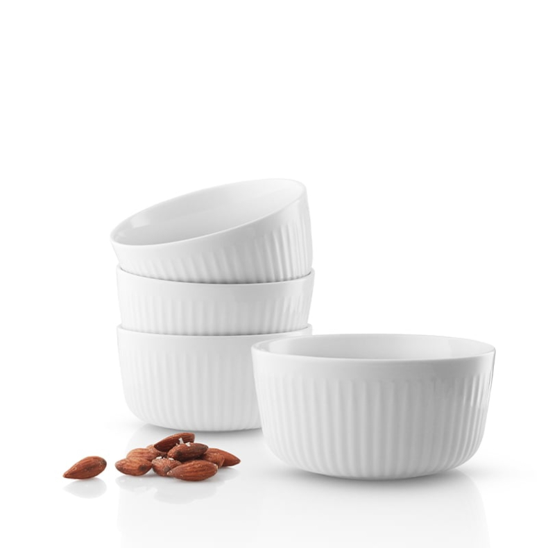 Eva Trio Legio Nova skle hvid 4 stk. 12 cm