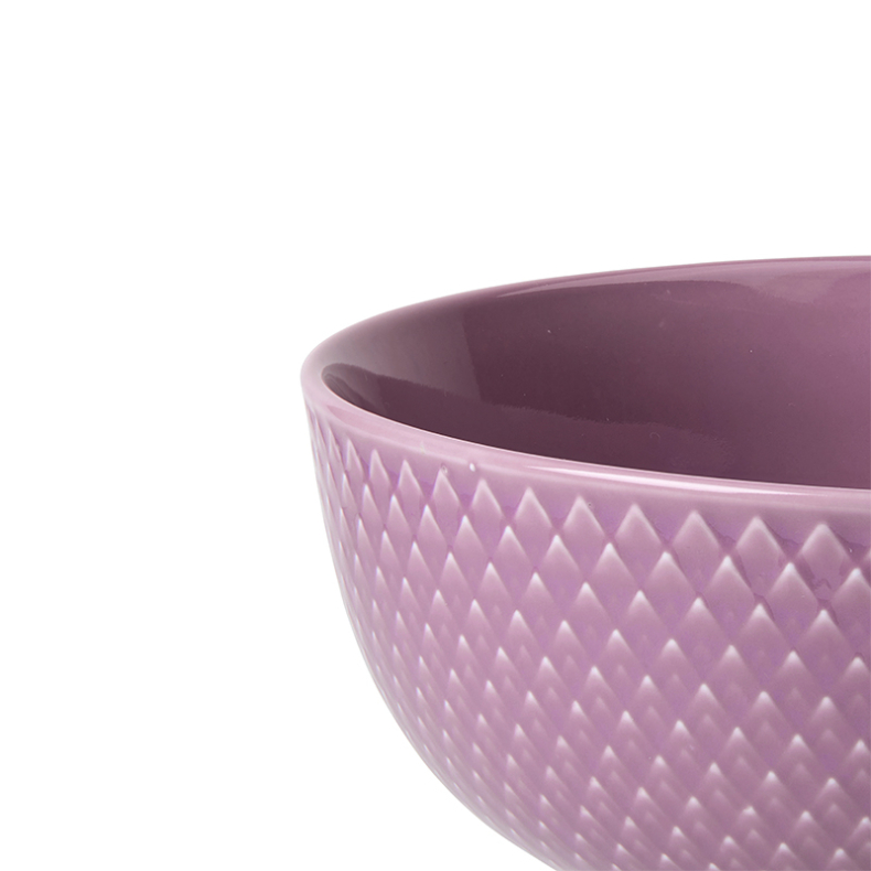 Lyngby Porceln Rhombe Color skl lilla 15,5 cm