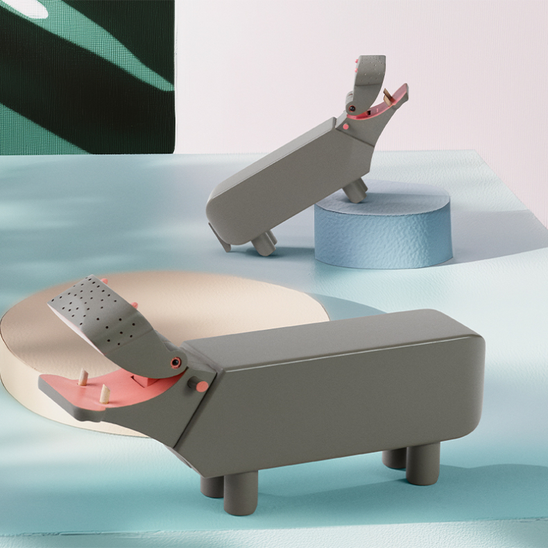 Kay Bojesen Liliput flodhest gr 6 cm