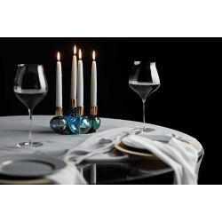 Holmegaard Bubble 4-armet Lysestage 17,5 cm bl/grn