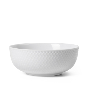 Lyngby Porceln Rhombe Color skl hvid 15,5 cm