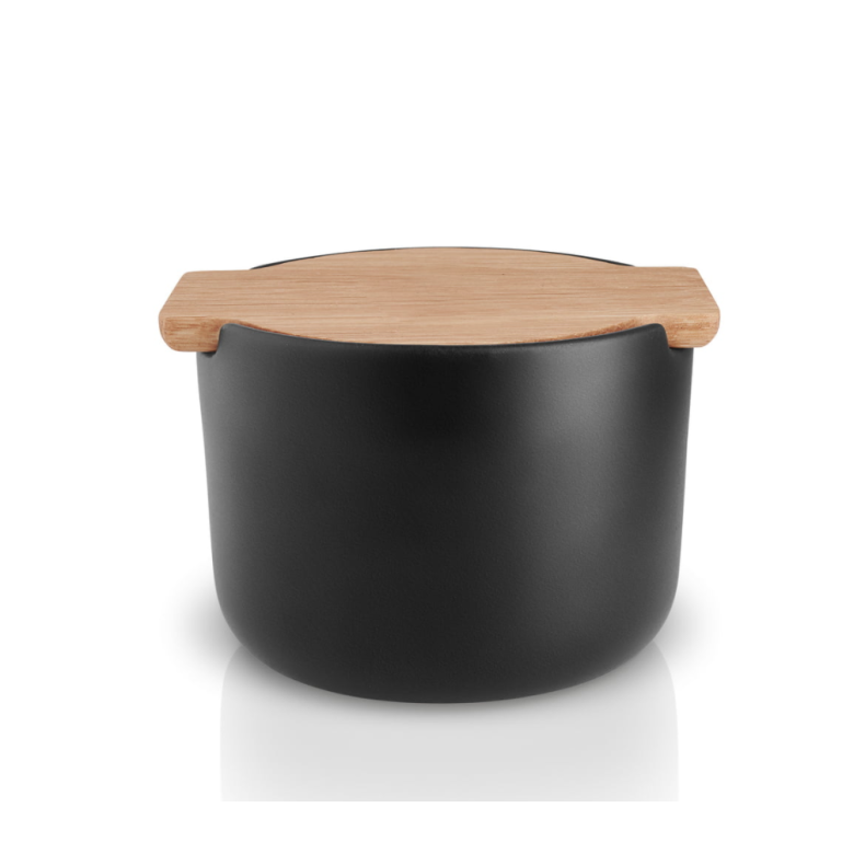 Eva Solo Nordic Kitchen saltkrukke med lg, eg/sort