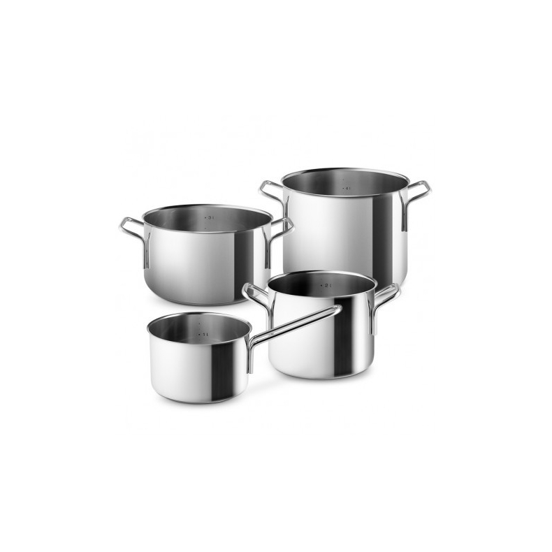 Eva Trio, Rustfrit Stl Grydest - 4 dele
