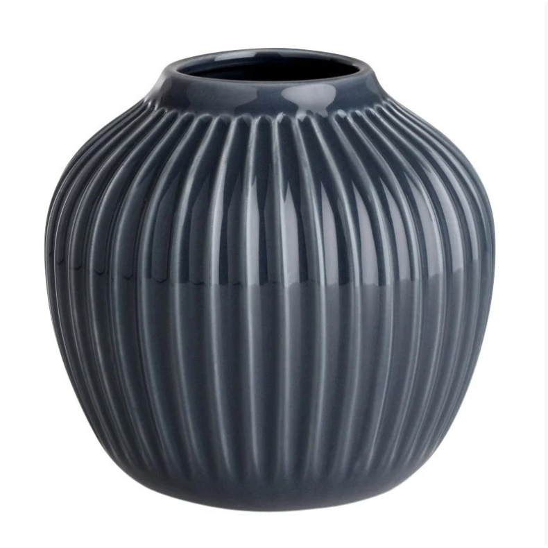 Hammershi vase 12,5 cm antracitgr  