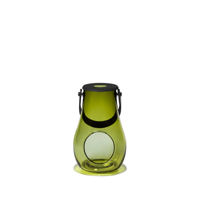 Holmegaard lanterne H16,5 olivengrn