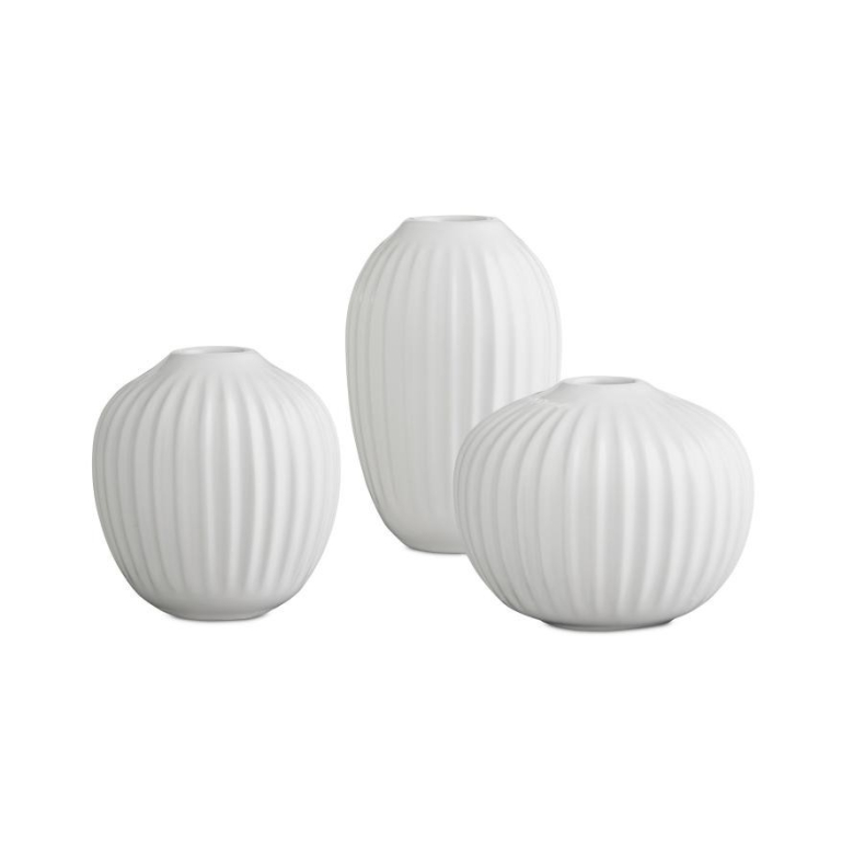 Khler Hammershi vaser miniature 3-pak hvid