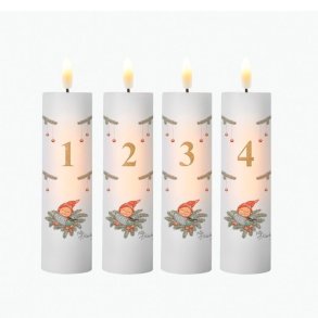 Klarborg, LED Adventslys - Nissen & Rdklken