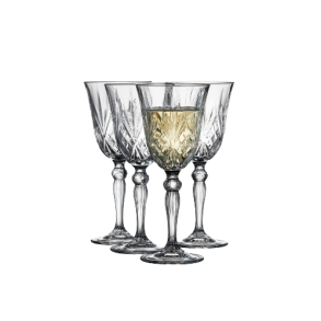 Lyngby Glas Melodia Hvidvin 4-pak