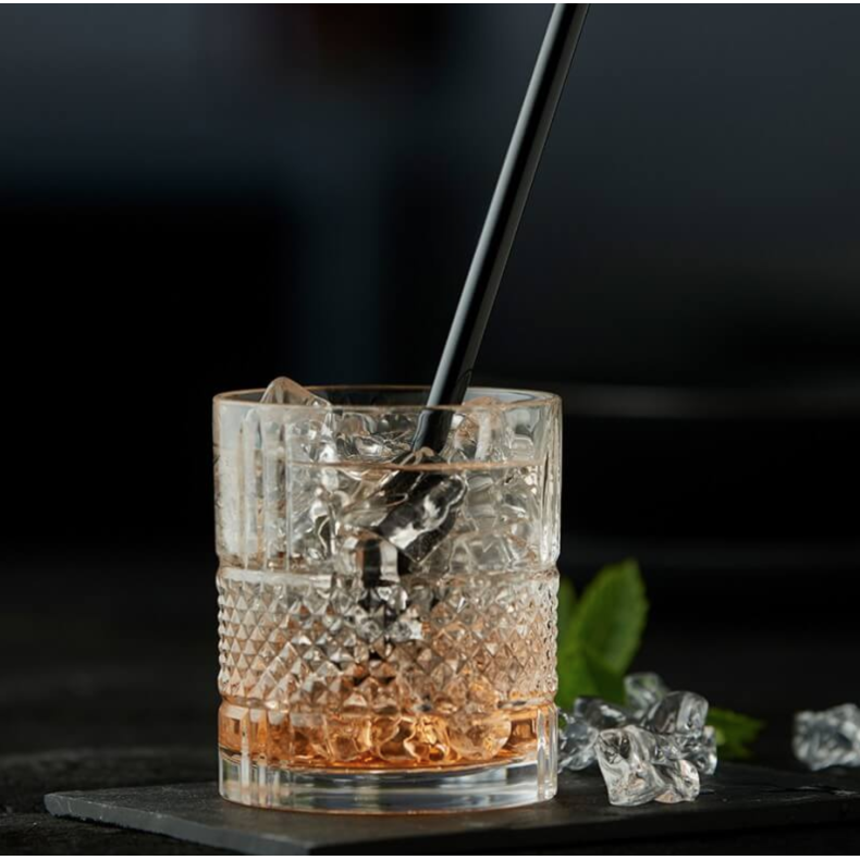 Lyngby Glas Sugerr 6 stk sort glas 14,5 cm