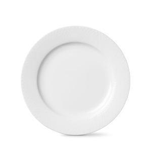 Lyngby Porcel�n Porcel�n Rhombe Tallerken �23cm, Hvid