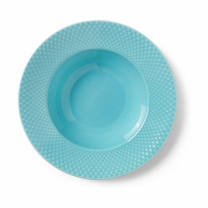 Lyngby Porceln Rhombe Color dyb tallerken turkis 24,5 cm