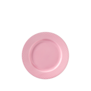 Lyngby Porceln Rhombe Color Frokosttallerken rosa 21 cm
