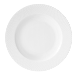 Lyngby Porceln Rhombe dyb tallerken 23 cm.