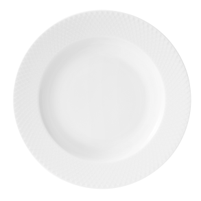 Lyngby Porceln Rhombe dyb tallerken 23 cm.