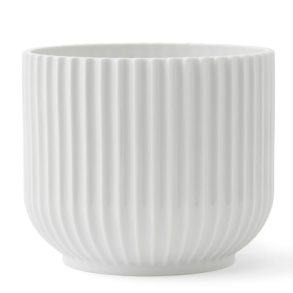 Lyngby Porceln Urtepotteskjuler Medium Hvid