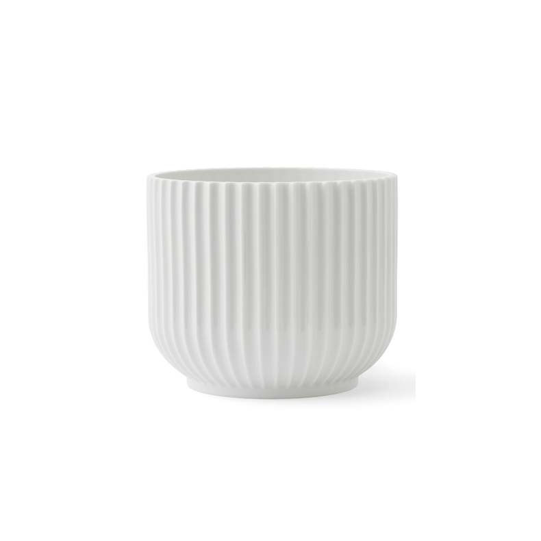 Lyngby Porceln Urtepotteskjuler Medium Hvid