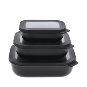 Mepal Cirqula sklest med lg - lav rektangulr sort