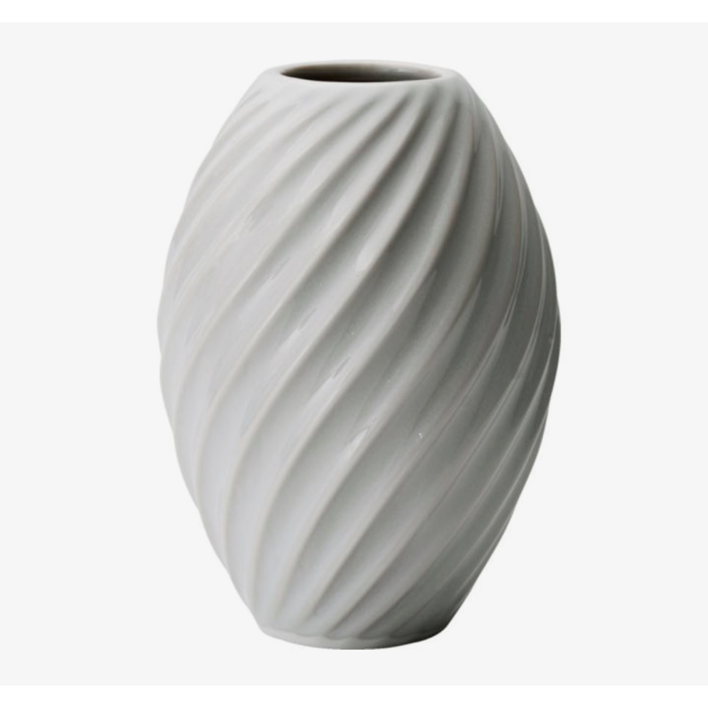 Mors River Vase 16 cm, hvid porceln