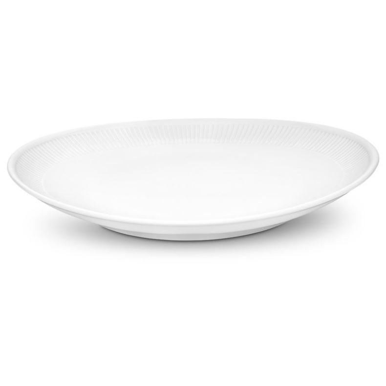 Pillivuyt Plisse oval steaktallerken 29,5 cm